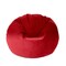 Lotus Lounge Chair Large Round Leaf Velvet Bean Bag Cover - 39.25" x 39.25" - Red